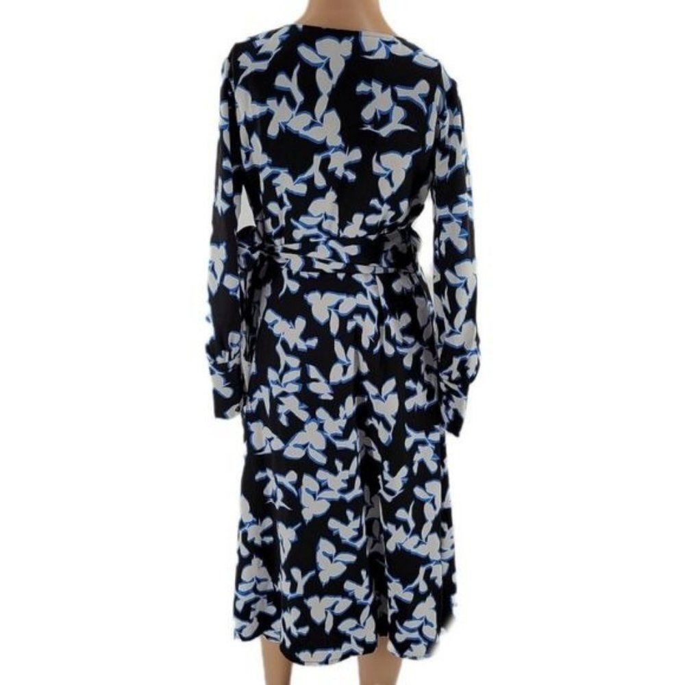 Halogen Surplice V-neck Long Sleeves Midi Dress XSP. - Picture 2 of 9